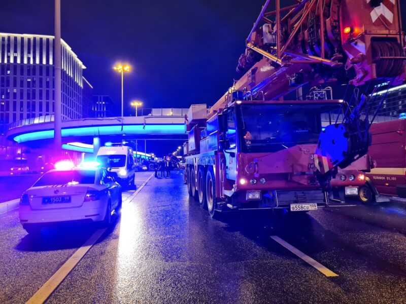 В Москве произошло дорожно-транспортное происшествие с участием трёх автомобилей